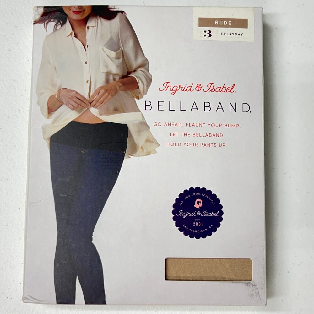 BellaBand Ingrid & Isabel Maternity Womens Size 3 Nude Color Band to Hold Pants